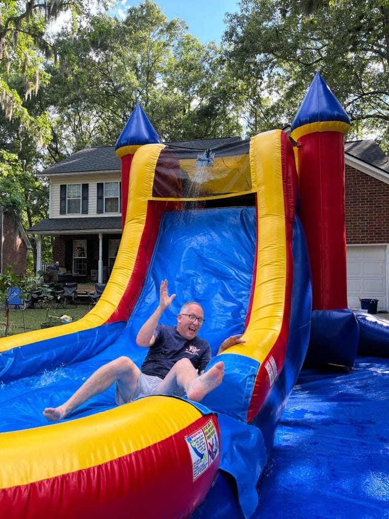 One of the owners, Larry Collett, searched for inflatable rentals in May of 2022 for their two oldest sons' birth day party. After seeing his boys and over 70 guests have so much fun, the idea for an inflatable rentals company was formed.